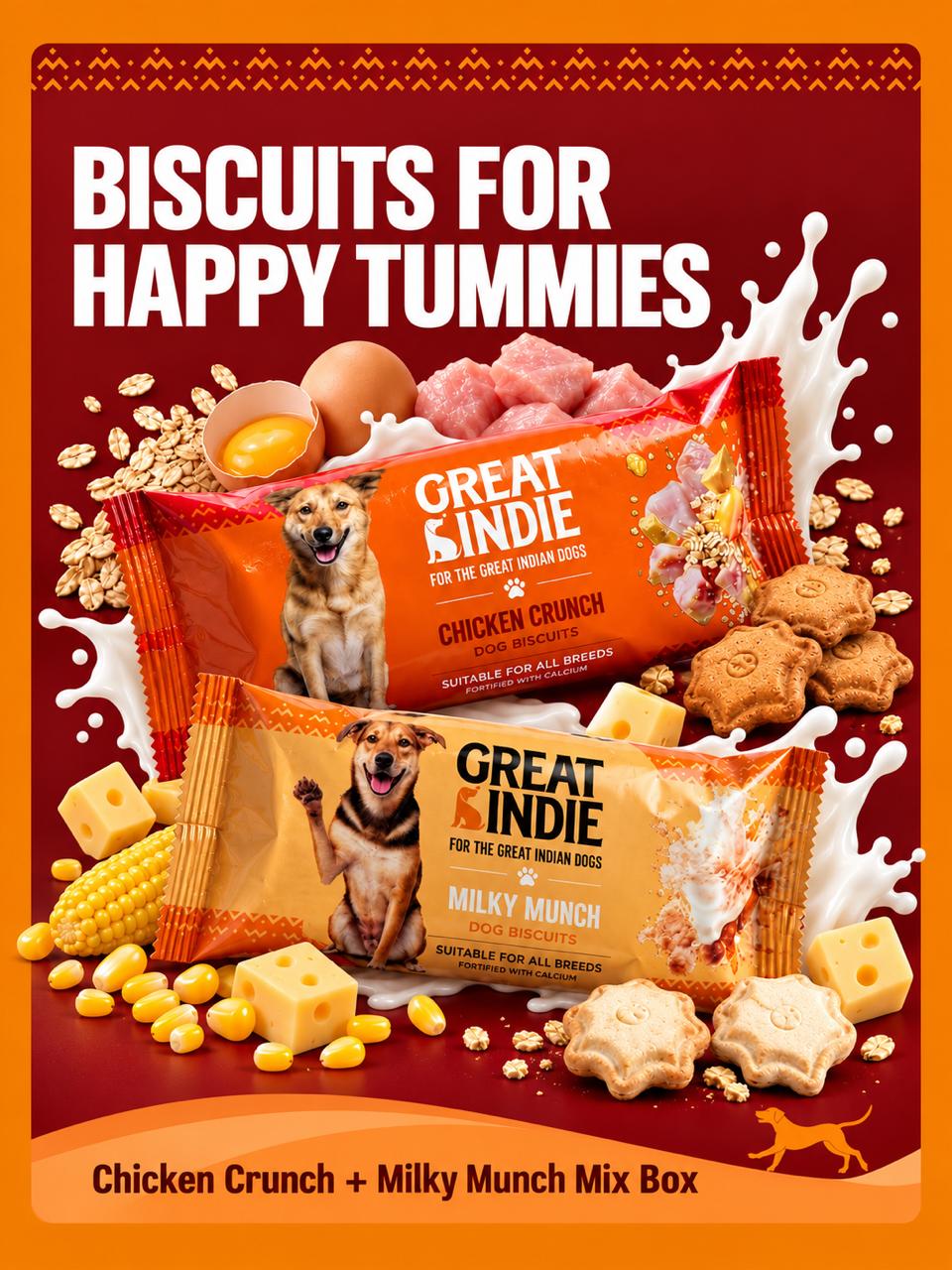 Treats Combo Box - Chicken Crunch & Milky Munch